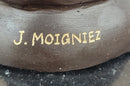 American Bald Eagle Bronze Sculpture by Moigniez 22" x 17"