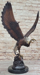 American Bald Eagle Bronze Sculpture by Moigniez 22" x 17"