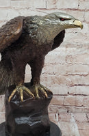 Bronze Bald Eagle Sculpture – Moigniez Signature Piece