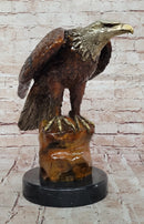 Jules Moigniez Bronze Eagle – Wildlife Art Sculpture