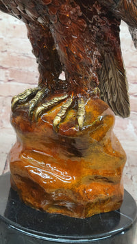 Jules Moigniez Bronze Eagle – Wildlife Art Sculpture