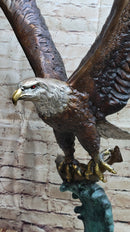 American Bald Eagle Bronze Sculpture 37" x 19"