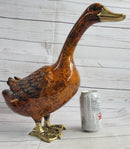 Vienna Bronze Garden Duck 15" x 17" Highly Detailed Colors