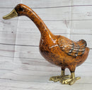 Vienna Bronze Garden Duck 15" x 17" Highly Detailed Colors
