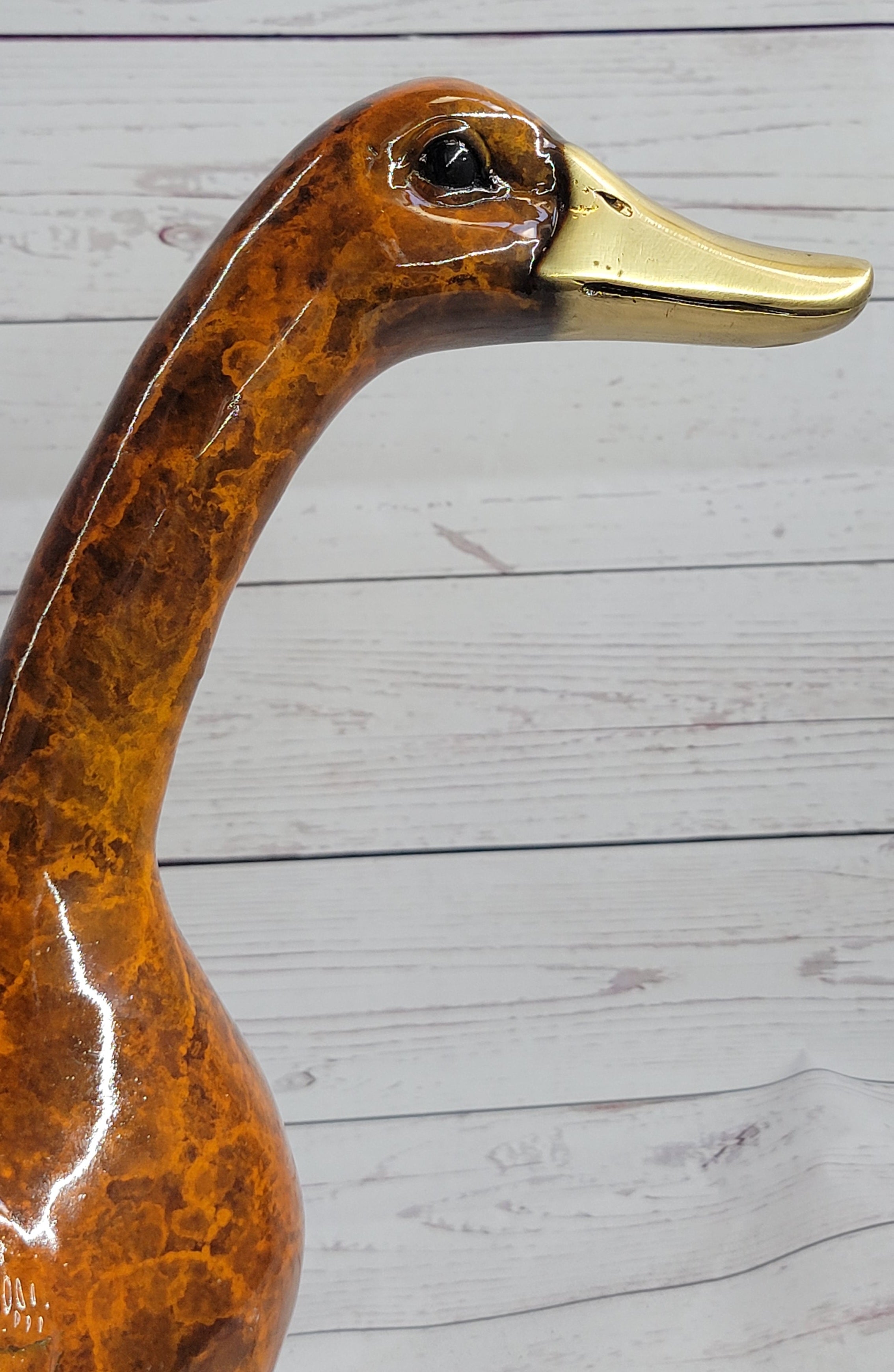 Vienna Bronze Garden Duck 15" x 17" Highly Detailed Colors