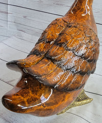 Vienna Bronze Garden Duck 15" x 17" Highly Detailed Colors
