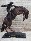 WOOLY CHAPS Frederic Remington Western Bronze Sculpture 23" x 23"