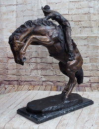 WOOLY CHAPS Frederic Remington Western Bronze Sculpture 23" x 23"