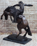WOOLY CHAPS Frederic Remington Western Bronze Sculpture 23" x 23"