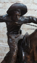 WOOLY CHAPS Frederic Remington Western Bronze Sculpture 23" x 23"