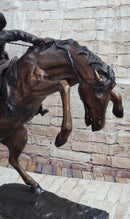 WOOLY CHAPS Frederic Remington Western Bronze Sculpture 23" x 23"