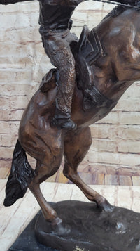 WOOLY CHAPS Frederic Remington Western Bronze Sculpture 23" x 23"
