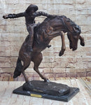 WOOLY CHAPS Frederic Remington Western Bronze Sculpture 23" x 23"