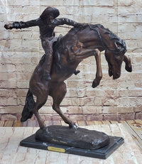 WOOLY CHAPS Frederic Remington Western Bronze Sculpture 23" x 23"