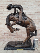 Rattlesnake by Frederic Remington Bronze Sculpture 21" x 17"