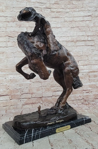 Rattlesnake by Frederic Remington Bronze Sculpture 21" x 17"