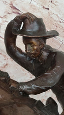 Rattlesnake by Frederic Remington Bronze Sculpture 21" x 17"