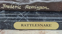 Rattlesnake by Frederic Remington Bronze Sculpture 21" x 17"