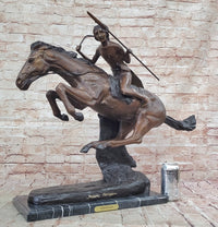 Cheyenne Warrior on Horseback Bronze by Frederic Remington