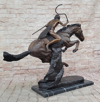 Cheyenne Warrior on Horseback Bronze by Frederic Remington