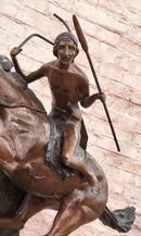 Cheyenne Warrior on Horseback Bronze by Frederic Remington