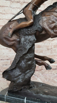 Cheyenne Warrior on Horseback Bronze by Frederic Remington