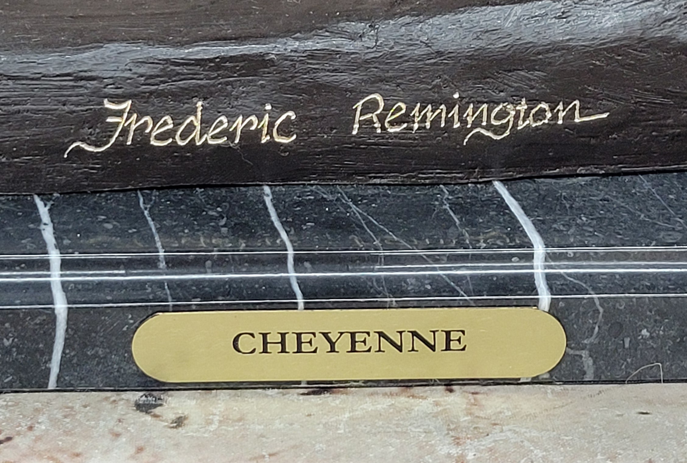Cheyenne Warrior on Horseback Bronze by Frederic Remington
