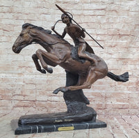 Cheyenne Warrior on Horseback Bronze by Frederic Remington