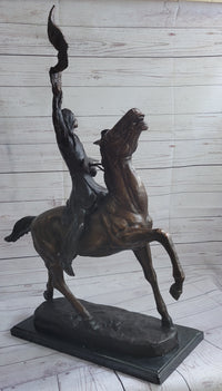 Buffalo Signal by Frederic Remington Bronze 33" x 26"
