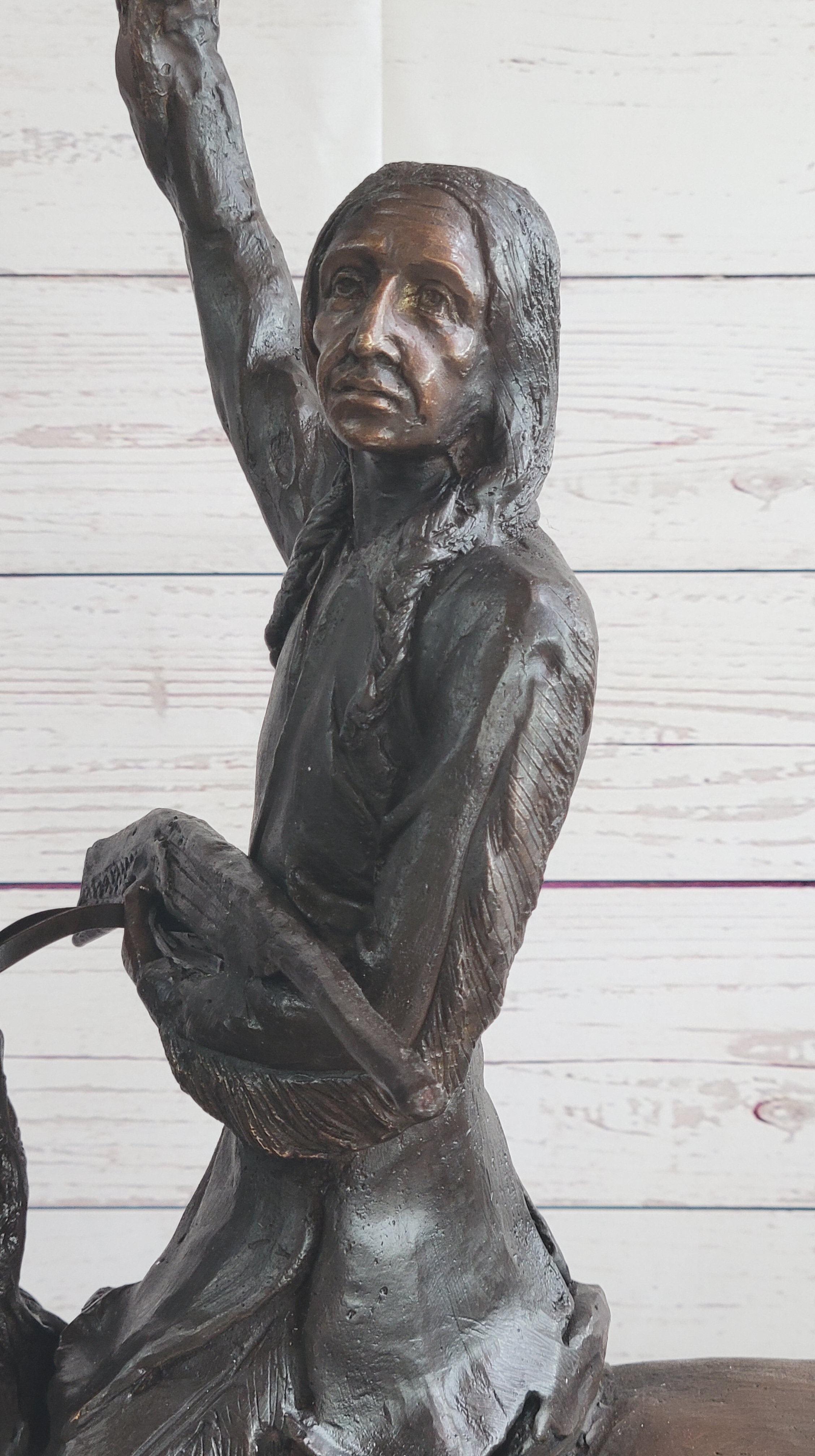 Buffalo Signal by Frederic Remington Bronze 33" x 26"