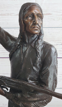 Buffalo Signal by Frederic Remington Bronze 33" x 26"