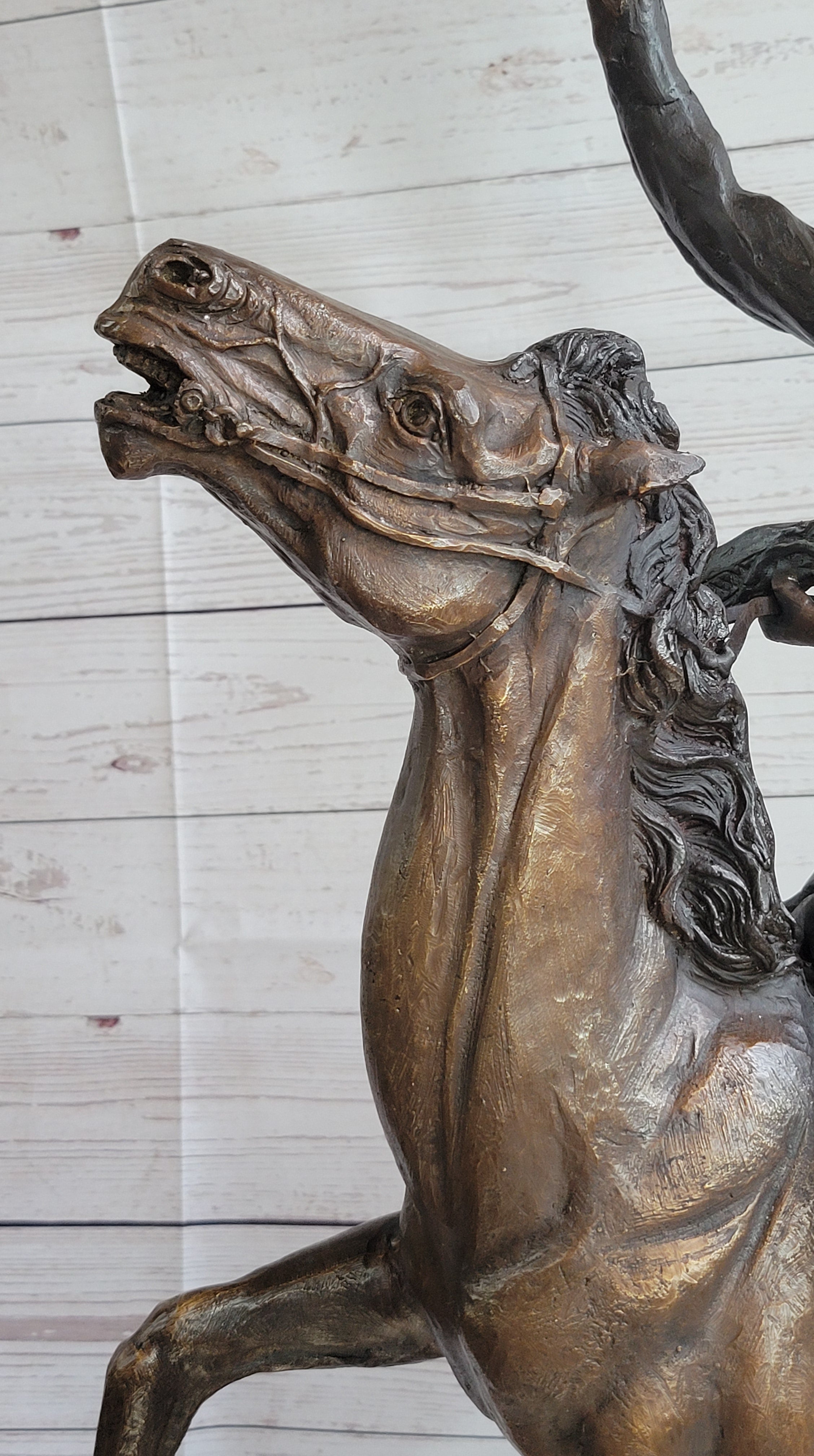 Buffalo Signal by Frederic Remington Bronze 33" x 26"
