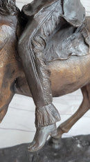 Buffalo Signal by Frederic Remington Bronze 33" x 26"