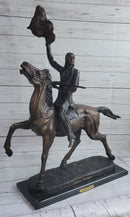 Buffalo Signal by Frederic Remington Bronze 33" x 26"
