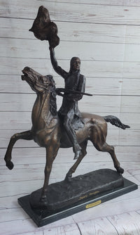 Buffalo Signal by Frederic Remington Bronze 33" x 26"