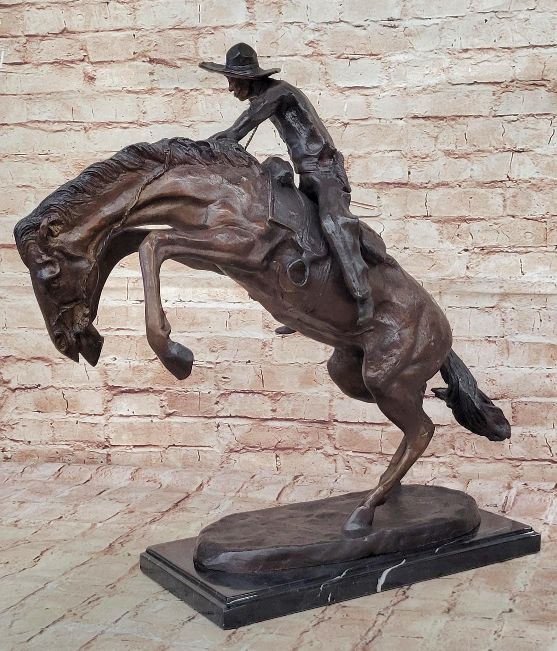 Bronco Buster Frederic Remington Bronze 24" x 26"