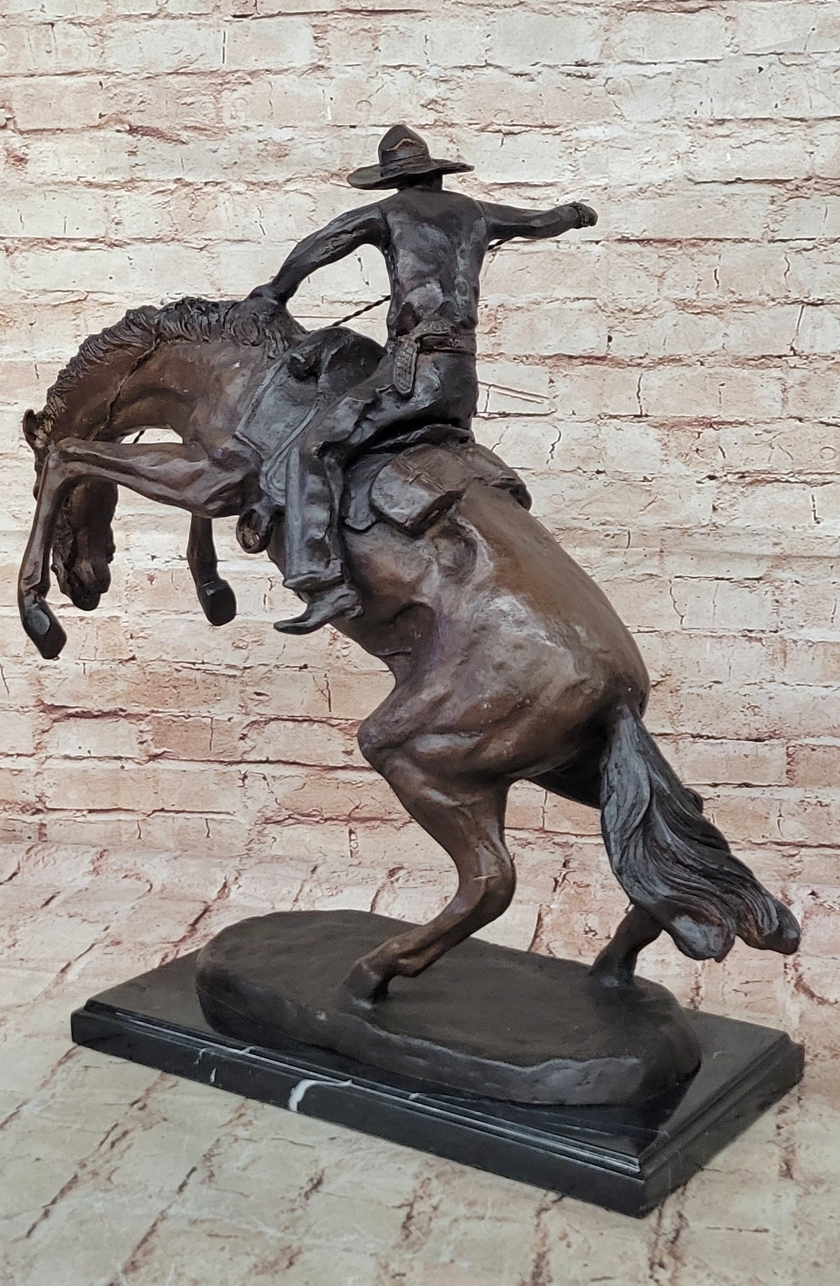 Bronco Buster Frederic Remington Bronze 24" x 26"