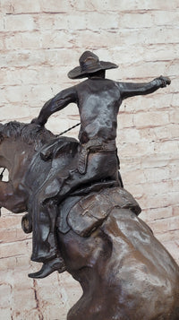 Bronco Buster Frederic Remington Bronze 24" x 26"