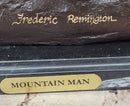 Frederic Remington Mountain Man Frontiersman Bronze 26" x 25"