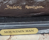 Frederic Remington Mountain Man Frontiersman Bronze 26" x 25"