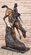 Frederic Remington Mountain Man Frontiersman Bronze 26" x 25"