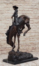 OUTLAW by Frederic Remington Western Cowboy Horseback Bronze Statue Sculpture 27" x 24"