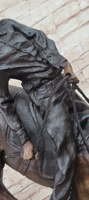 OUTLAW by Frederic Remington Western Cowboy Horseback Bronze Statue Sculpture 27" x 24"