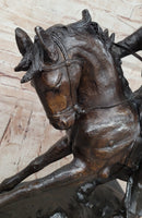 Remington Bronze Cowboy on Horse – Western Sculpture