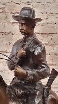 Trooper of the Plains Frederic Remington Bronze Sculpture 22" x 21"