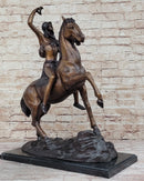 SCALP by Frederic Remington Bronze Native American Horseback 26" x 22"