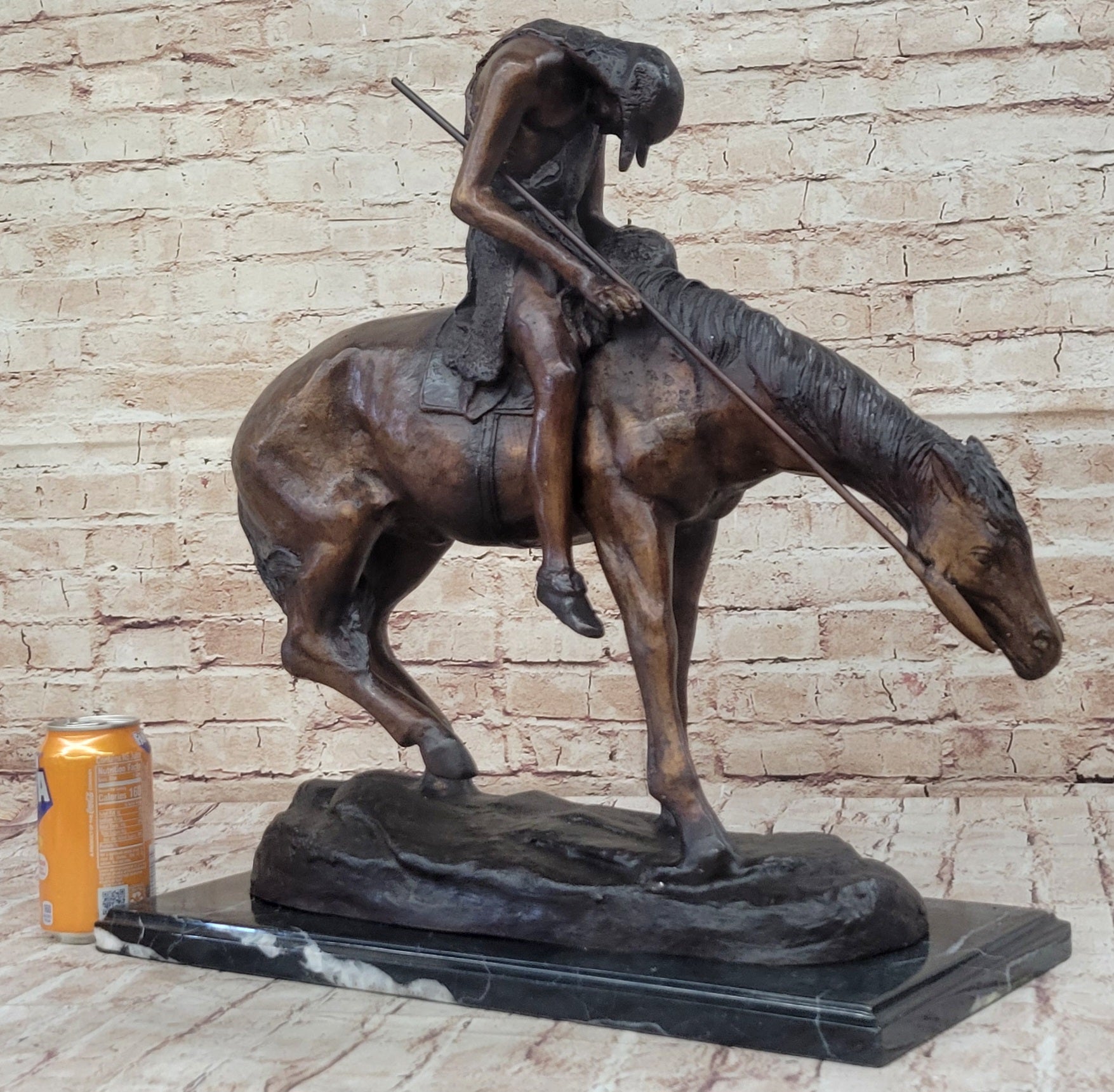 End of the Trail James Fraser Bronze Sculpture 21" x 22"