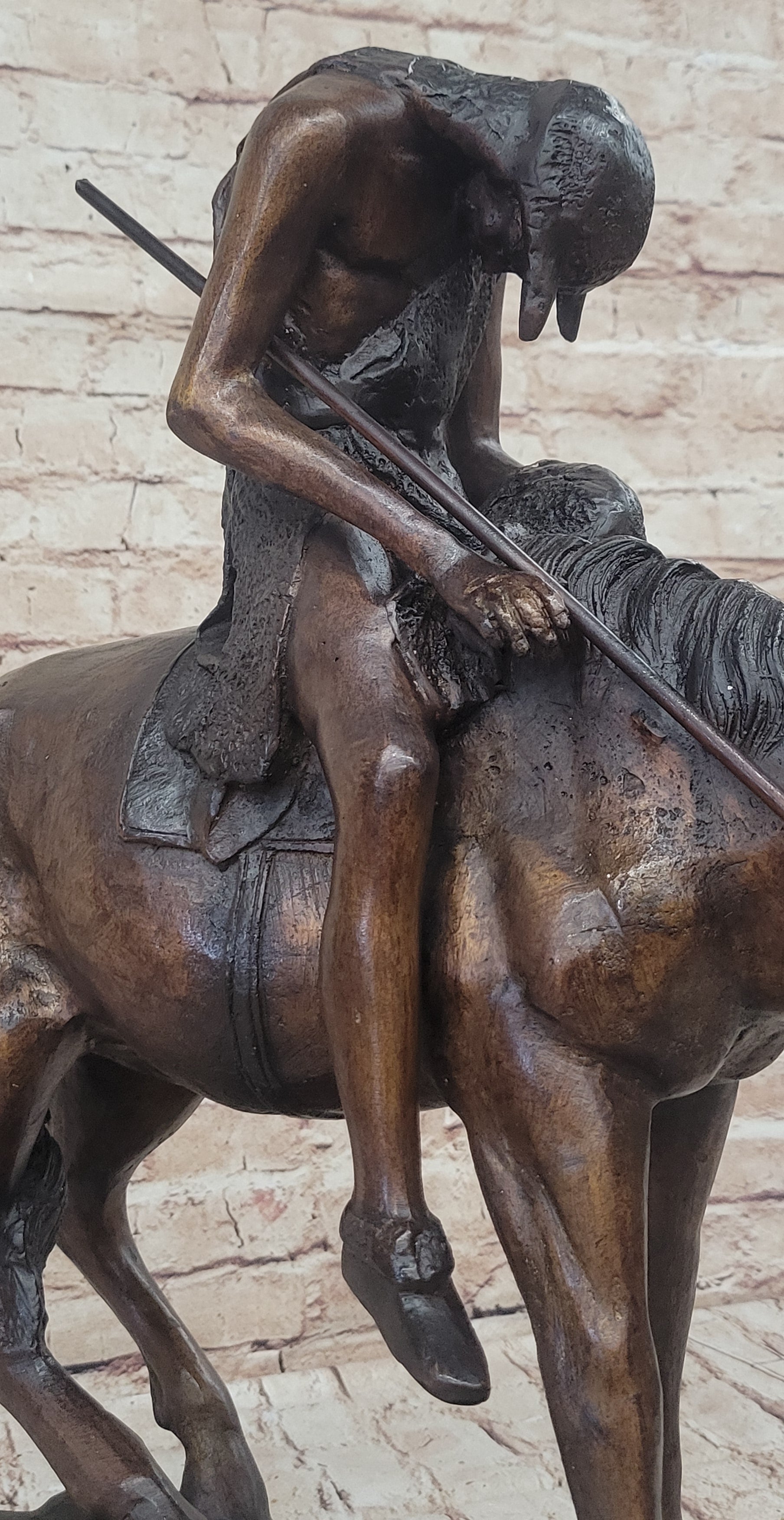 End of the Trail James Fraser Bronze Sculpture 21" x 22"
