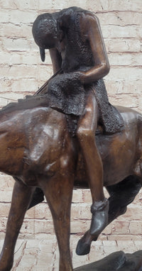 End of the Trail James Fraser Bronze Sculpture 21" x 22"