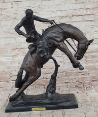 Bronco Twister C.M. Russell Western Bronze Sculpture 23" x 24"